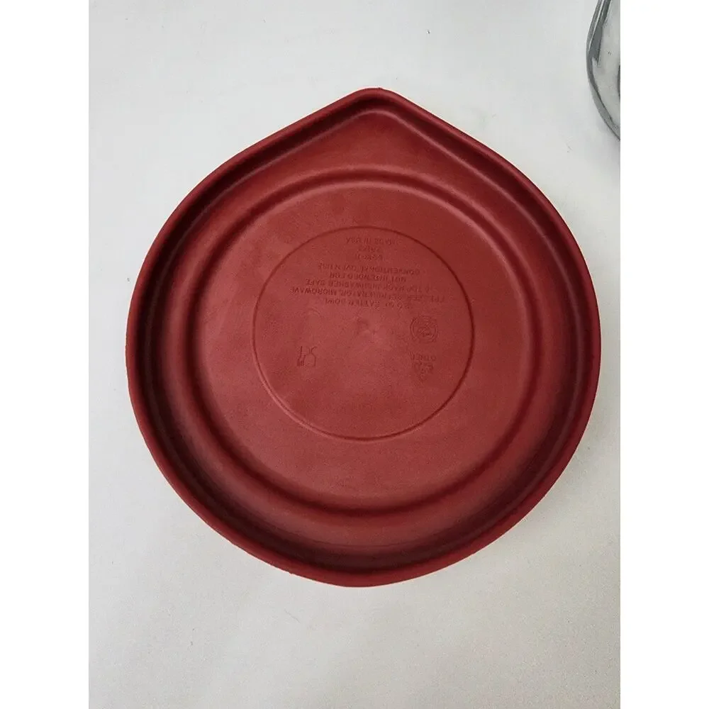 Anchor Hocking 2QTS/8 Cups/2000ML/2 Litres Measuring Batter Bowl w/ Red Lid USA